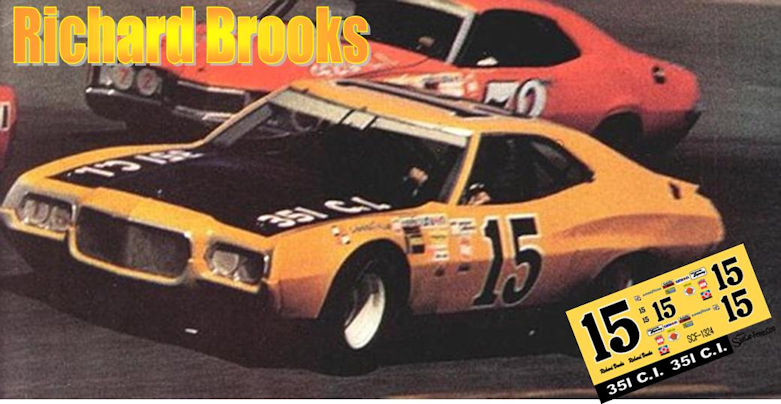 SCF1324-C #15 Dick Brooks - Bud Moore '72 Torino