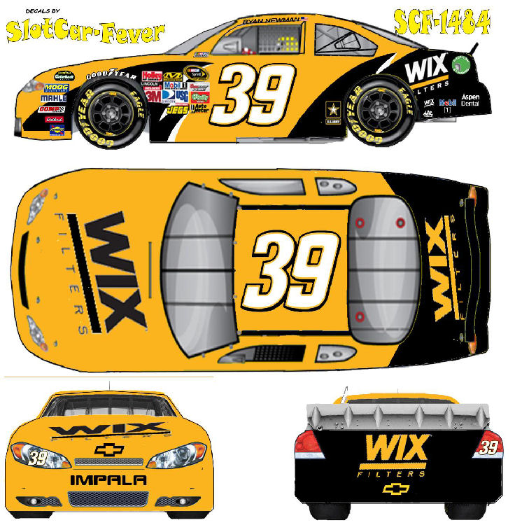 SCF1484-C #39 Ryan Newman 2011 Wix Chevy