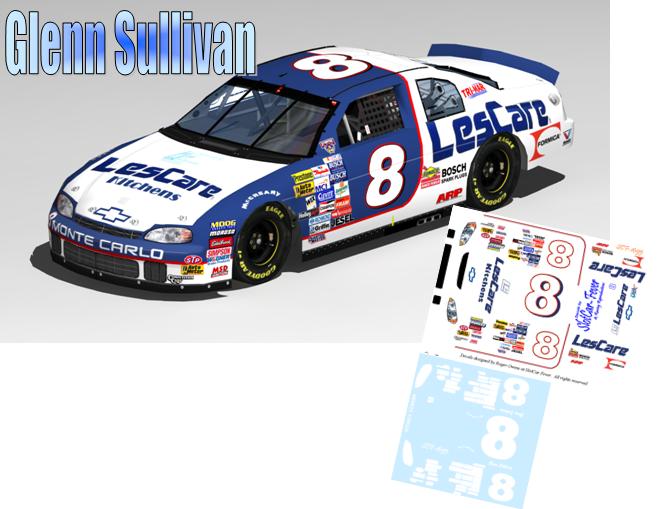 SCF1695-C #8 Glenn Sullivan 1998 LesCare Kitchens Chevy (Busch North)