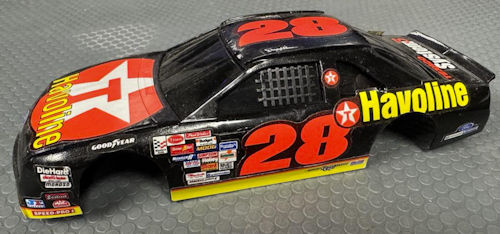 #28HavolineSCbody  #28 Davey Allison Havoline slot car body 1:32 scale