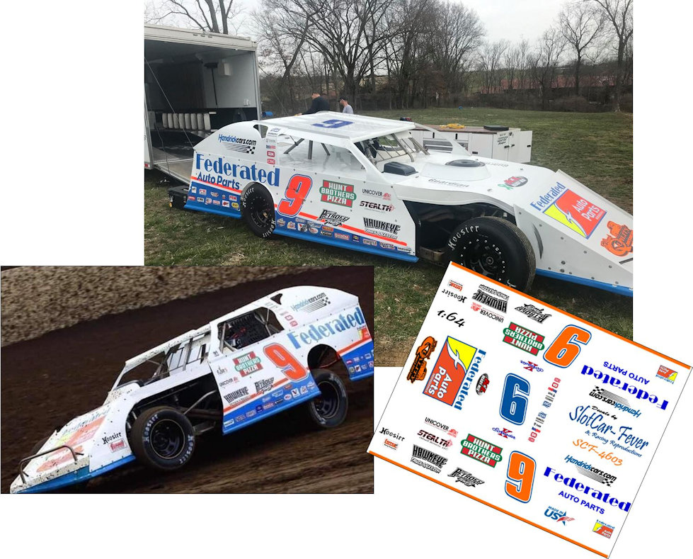 SCF4603-C #9 Ken Schrader Federated Auto Parts Modified