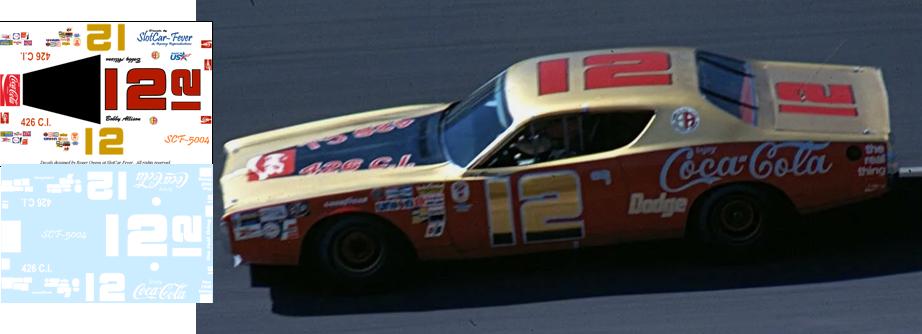 SCF-5004-C #12 Bobby Allison 1971 Coca-Cola Charger