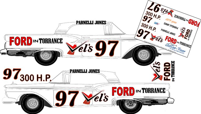 SCF-5103-C #97 Parnelli Jones 1959 Ford Galaxie 500