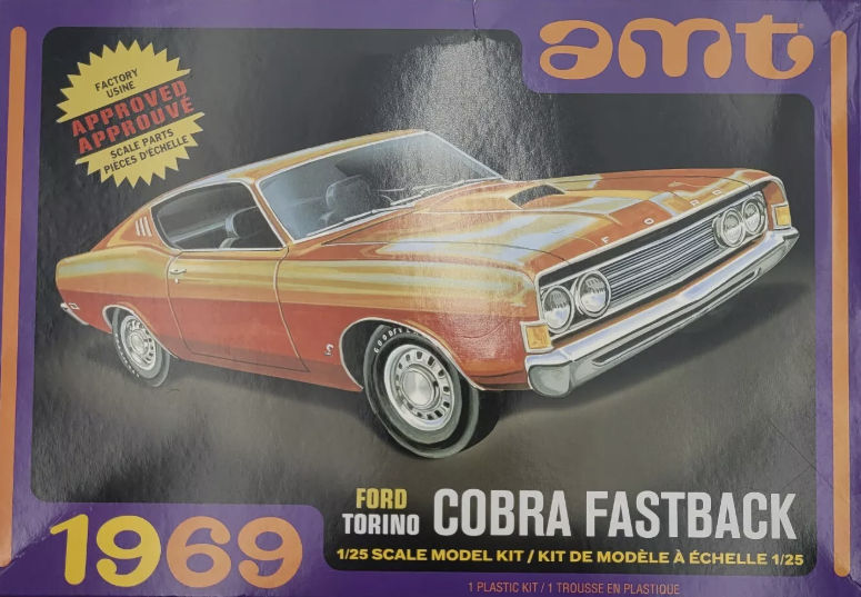 AMT-1219M AMT 1969 Ford Torino Cobra Fastback (1:25)