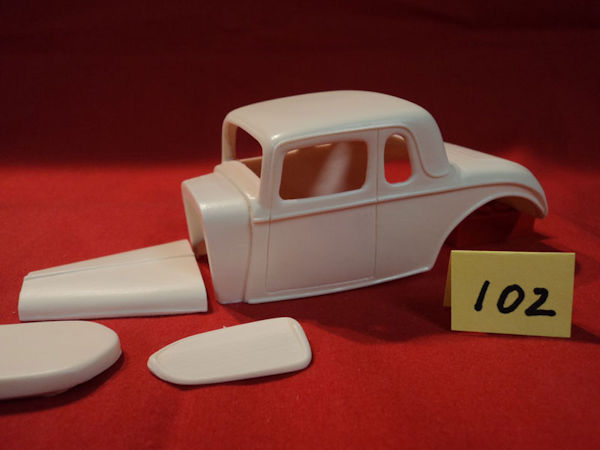 BD-102 #102 Resin Body 1933 Plymouth Stock Coupe w/hood