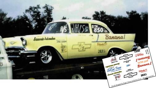 MM-328-C 'Banana 1' 1957 Chevy drag car