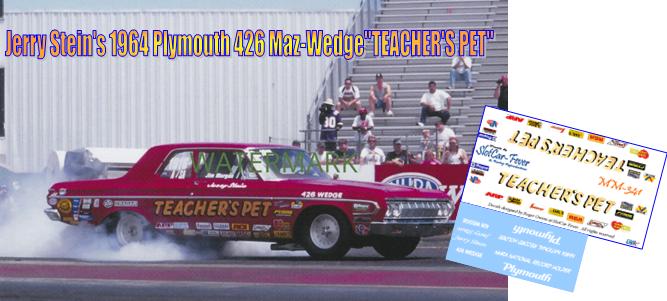 MM-341-C Jerry Stein 1976 Plymouth 'Teacher's Pet' drag car