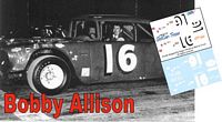 SCF1941-C #16 Bobby Allison 1957 Chevy stock car