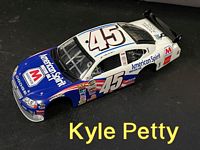 45KylePetty #45 Kyle Petty American Spirit Dodge Avenger slot car body 1:32 scale