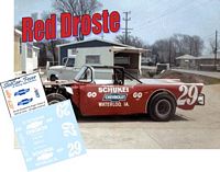 SCF-4911-C #29 Red Droste 1957 Schukei Chevrolet Convertible