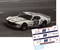 SCF-5164-C #99 Dick Trickle 'White Knight' 1970  Mustang