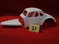BD-021 #021 Resin Body 1936 Chevy Pavement Coupe w/Hood