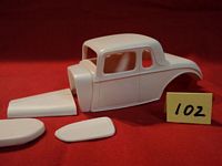 BD-102 #102 Resin Body 1933 Plymouth Stock Coupe w/hood