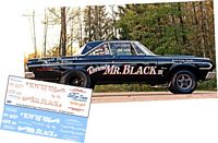 MM-338-C 1965 Plymouth Fury 'Reverend Mr. Black' drag car